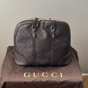 Gucci Dark Brown Laptop Bag for Men